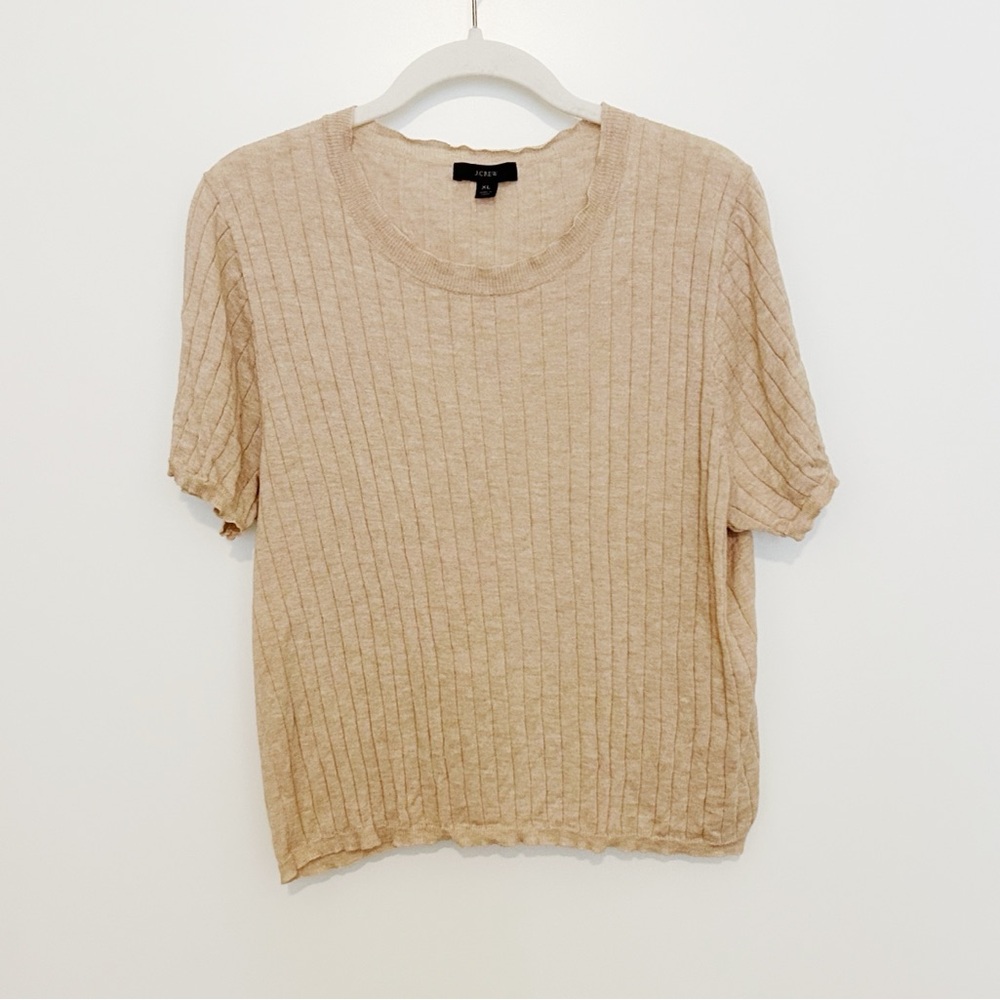 J. Crew Silk Blend Short Sleeve Sweater - Picture 3 of 6